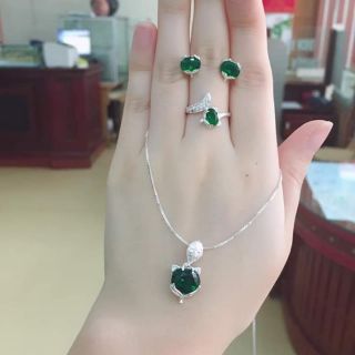 Bộ trang sức bạc hồ ly