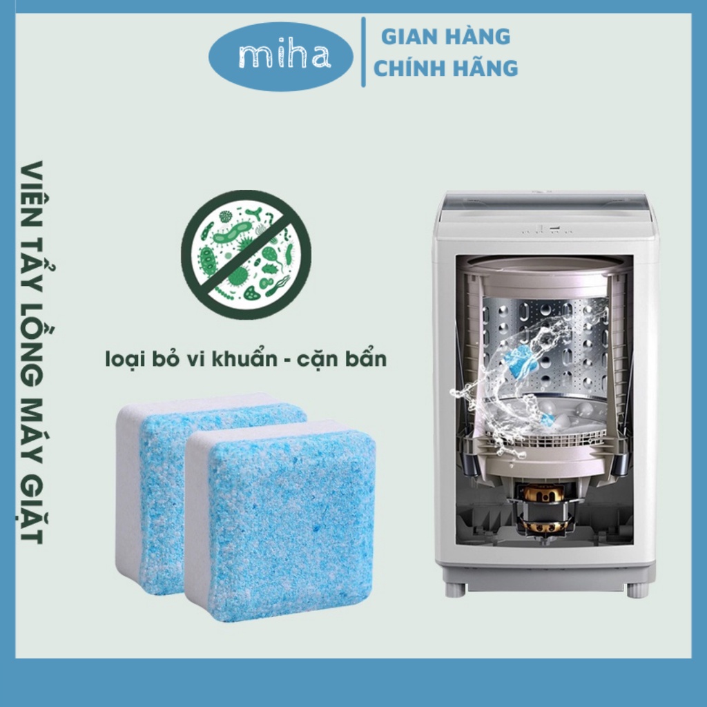 Viên tẩy lồng giặt - Viên vệ sinh máy giặt loại sạch cặn bẩn vi khuẩn mùi hôi