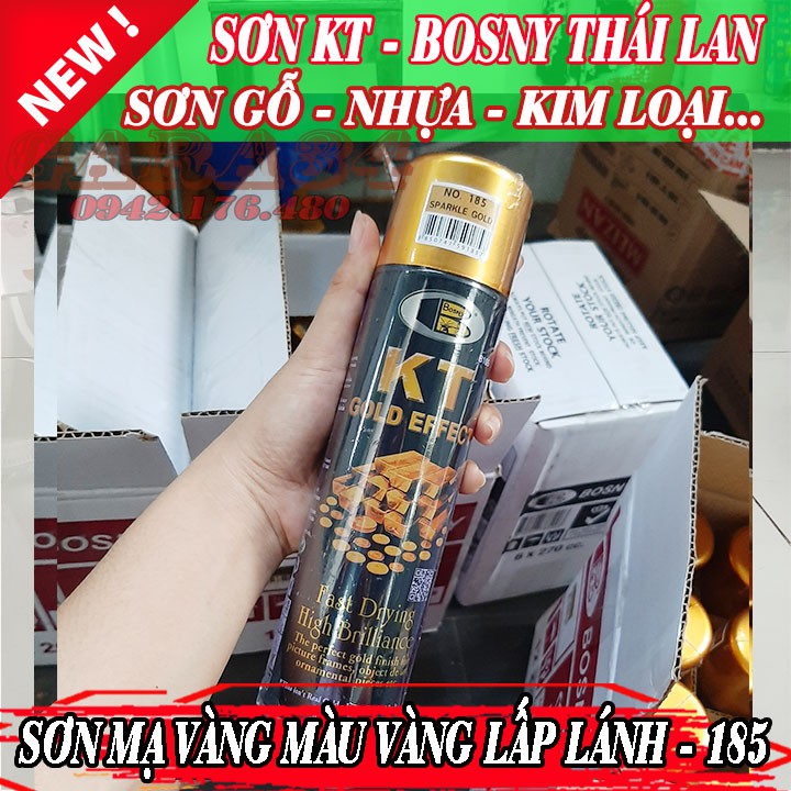 SƠN XỊT MẠ VÀNG BOSNY KT THÁI CỰC ĐẸP 3 MÀU HOT