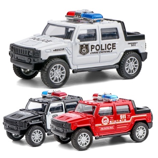 Xe đồ chơi địa hình cảnh sát, đồ chơi cho bé chất liệu hợp kim