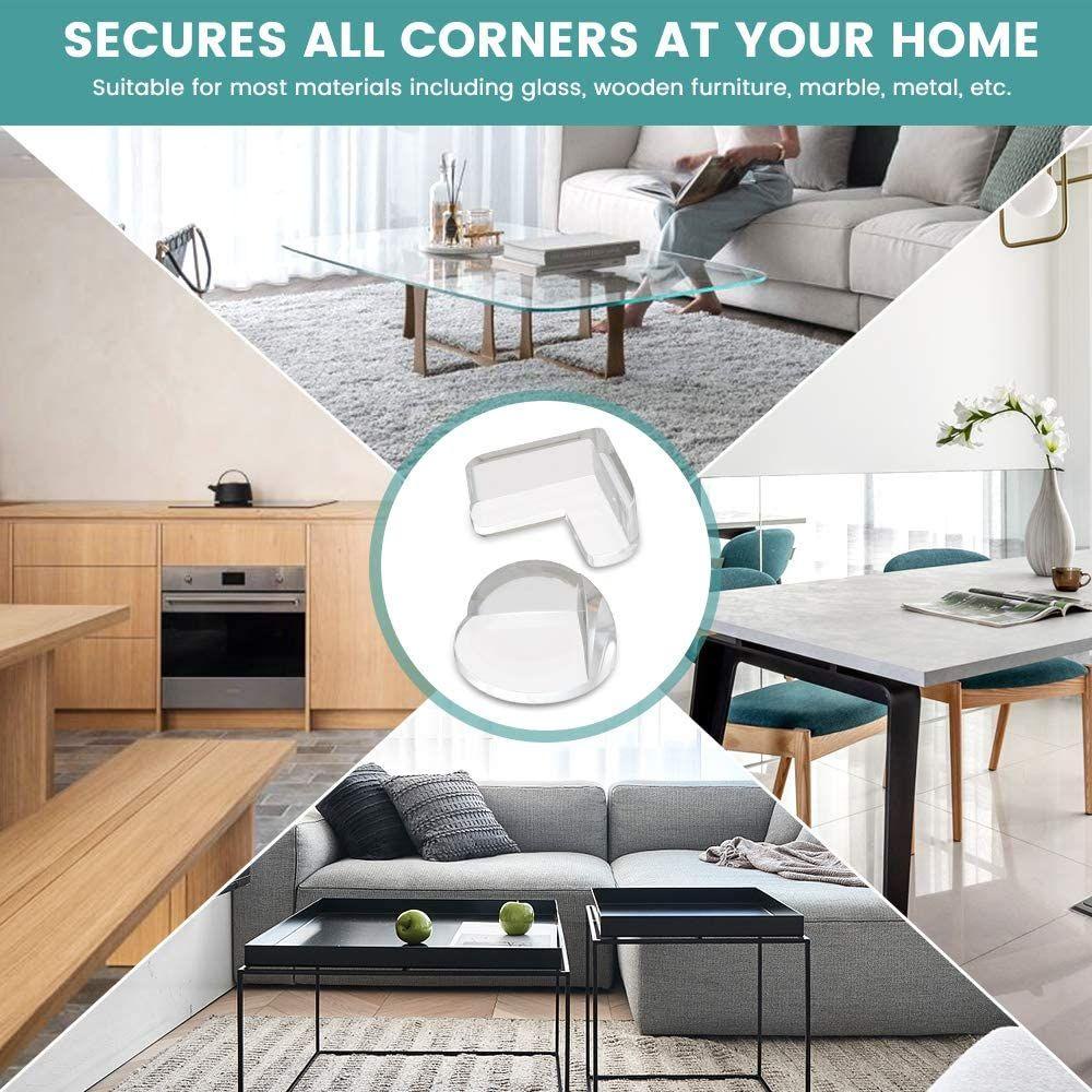 Bộ 4 Miếng Bọc Cạnh Bàn Bằng Silicon Bảo Vệ An Toàn Cho Bé