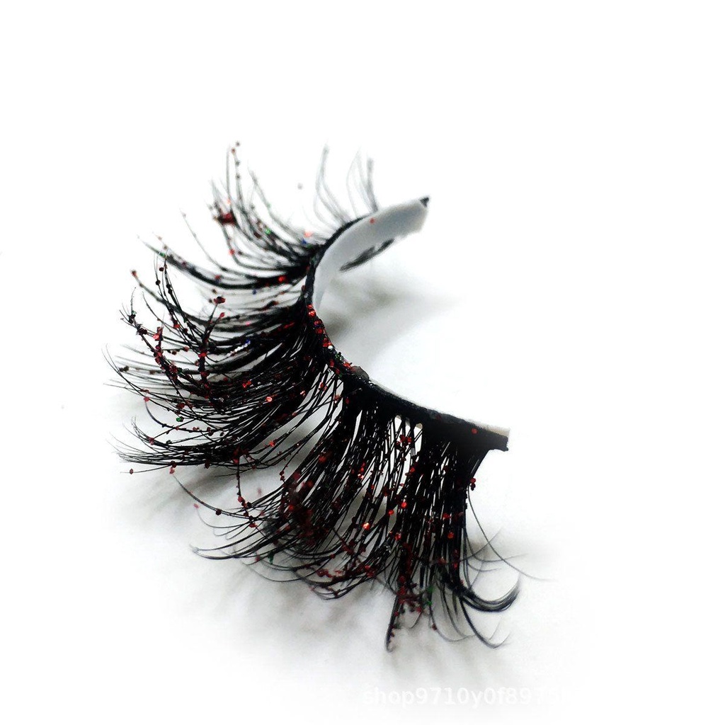 Lông Mi Giả 25mm Đính Kim Tuyến Hình Ngôi Sao / Bướm Cho Nữ