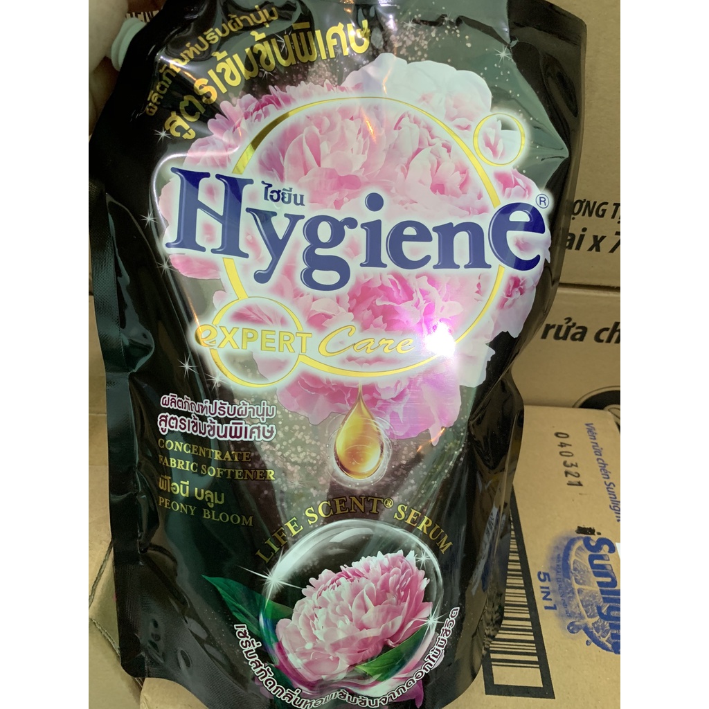 Nước xả vải Hygiene túi vòi 1.1lit life scent serum đen