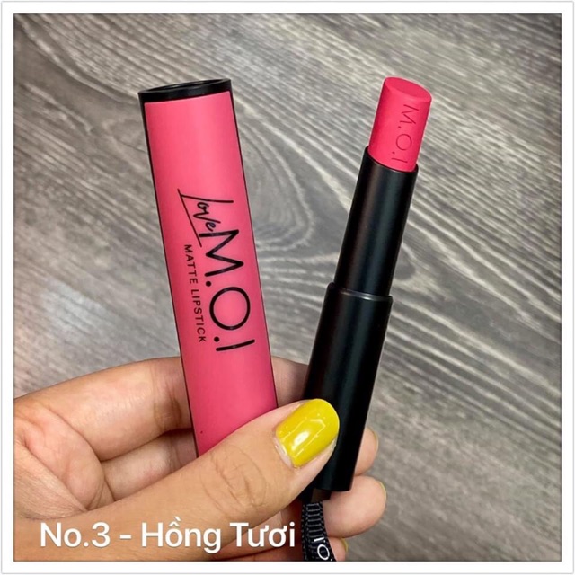 Son Thỏi Lì- Son MOI Hồ Ngọc Hà No3- Hồng Tươi