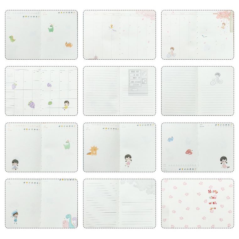 Sổ tay lập kế hoạch PLANNER 100 days bìa nút xinh