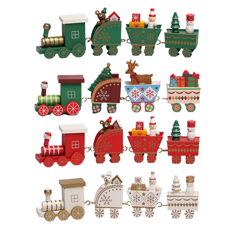 Đồ trang trí Người Tuyết Ông Già Noel Bằng Gỗ Trang Trí Lễ Hội
