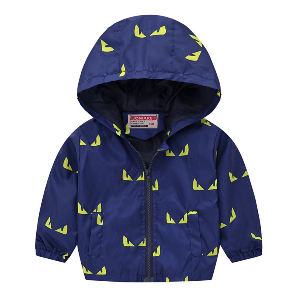 Girl Jacket Clothes Print Kids Outerwear with Hat Long Sleeve Baby Boy Jacket Zip Outfit