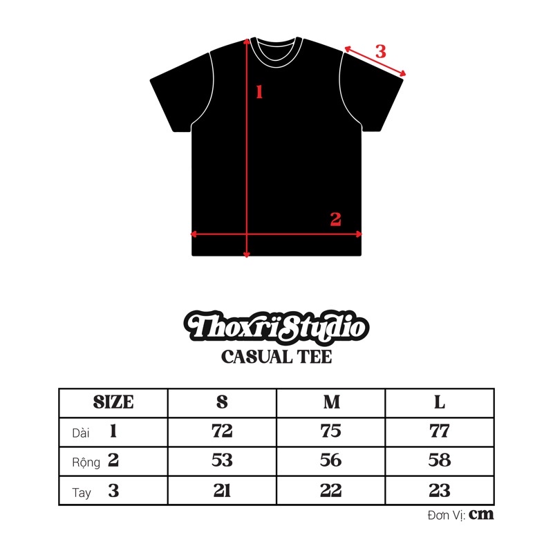 Áo Thun cotton CASUAL TEE // THOXRI