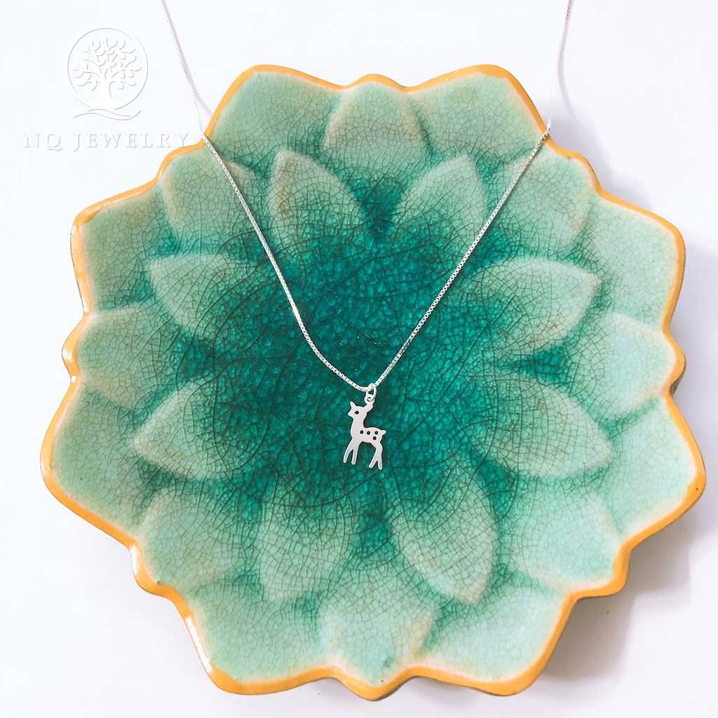 Dây chuyền bạc mặt con hươu - NQ Jewelry