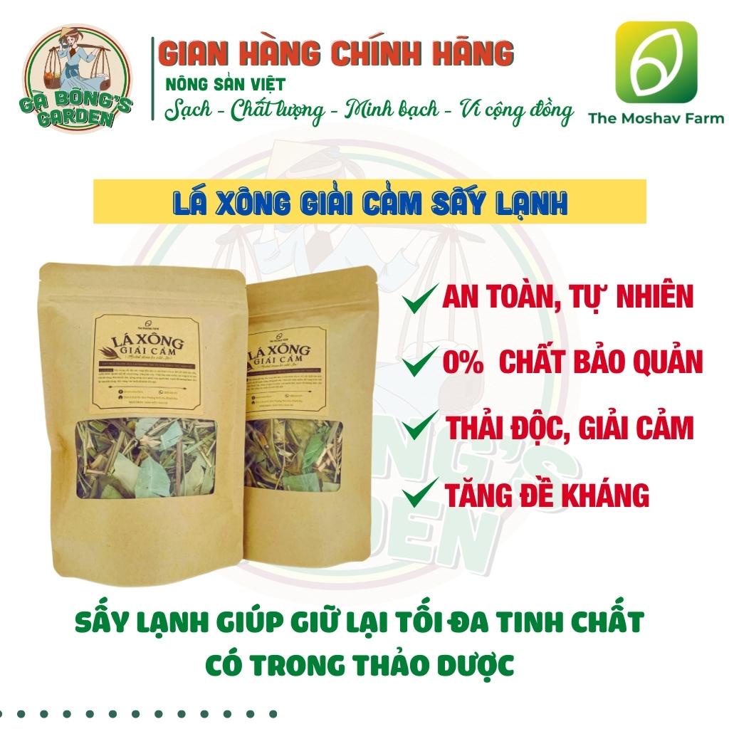 Lá Xông Giải Cảm The Moshav Farm Tăng Đề Kháng, Gói Xông Thảo Dược Sấy Khô Thải Độc 100g