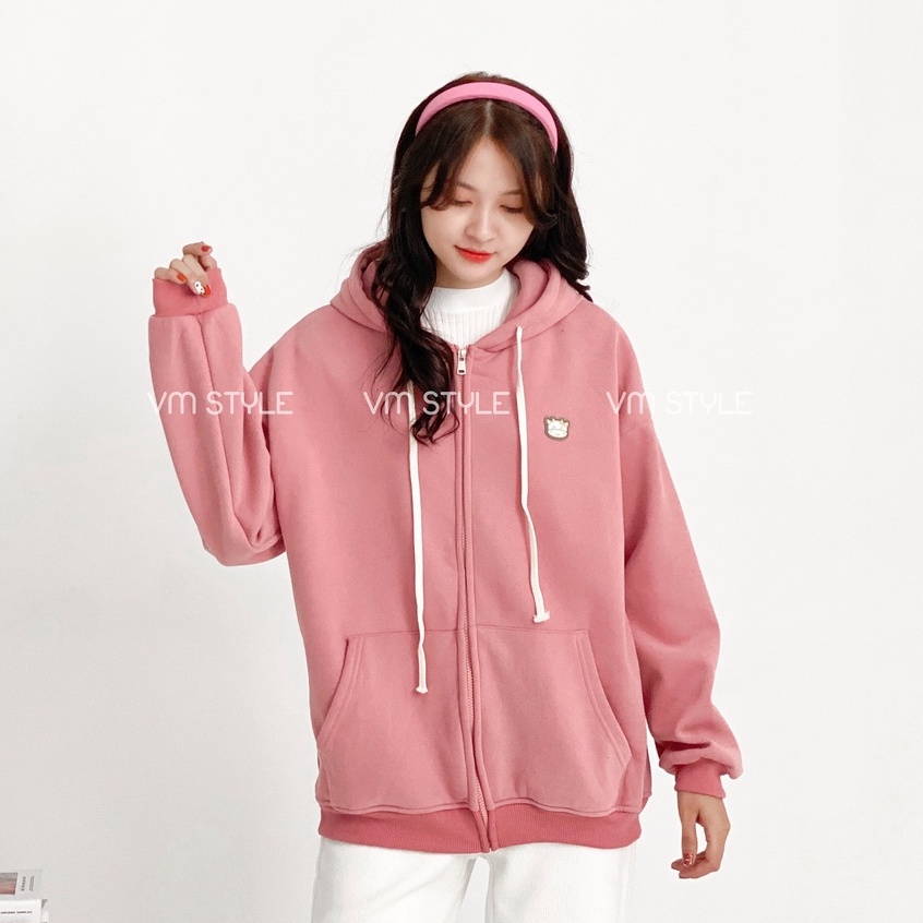 Áo khoác nỉ thêu logo bò vàng có nón thời trang ulzzang Hàn Quốc Fmstye Saigon 21KU12GT0204 | BigBuy360 - bigbuy360.vn