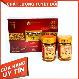 Viên Uống Đông Trùng Hạ Thảo Golden Health Cordyceps Complex Plus 3 In 1 (Hàng nhập khẩu chính ngạch)