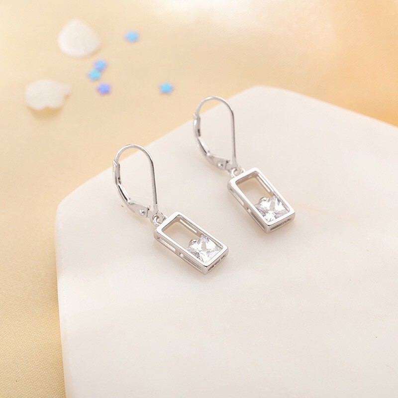 [Mã BMLTA50 giảm 10% đơn 150K] Khuyên Tai Bạc Mon Lilas Quý Phái Earring K04200012-13