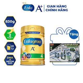 [Tặng Bộ Đồ Chơi Đường Ray Xe Ô Tô] Sữa Bột Enfagrow A+ 4 830g (2 Tuổi +)