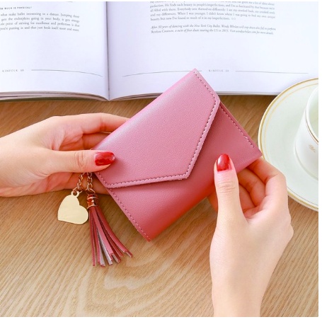 - Ví nữ mini - Ví cầm tay Hàn Quốc nắp vuông kute nhiều màu - Ví_Nữ_VN001