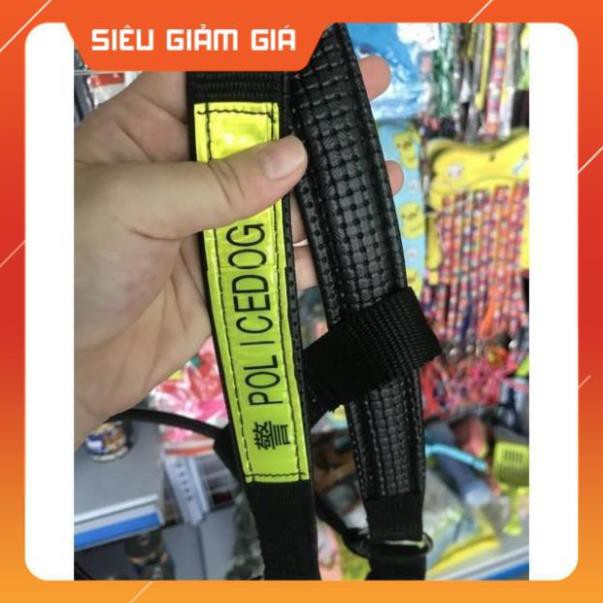 [GIẢM GIÁ] Yếm police phản quang cho chó lớn - petshop số 01