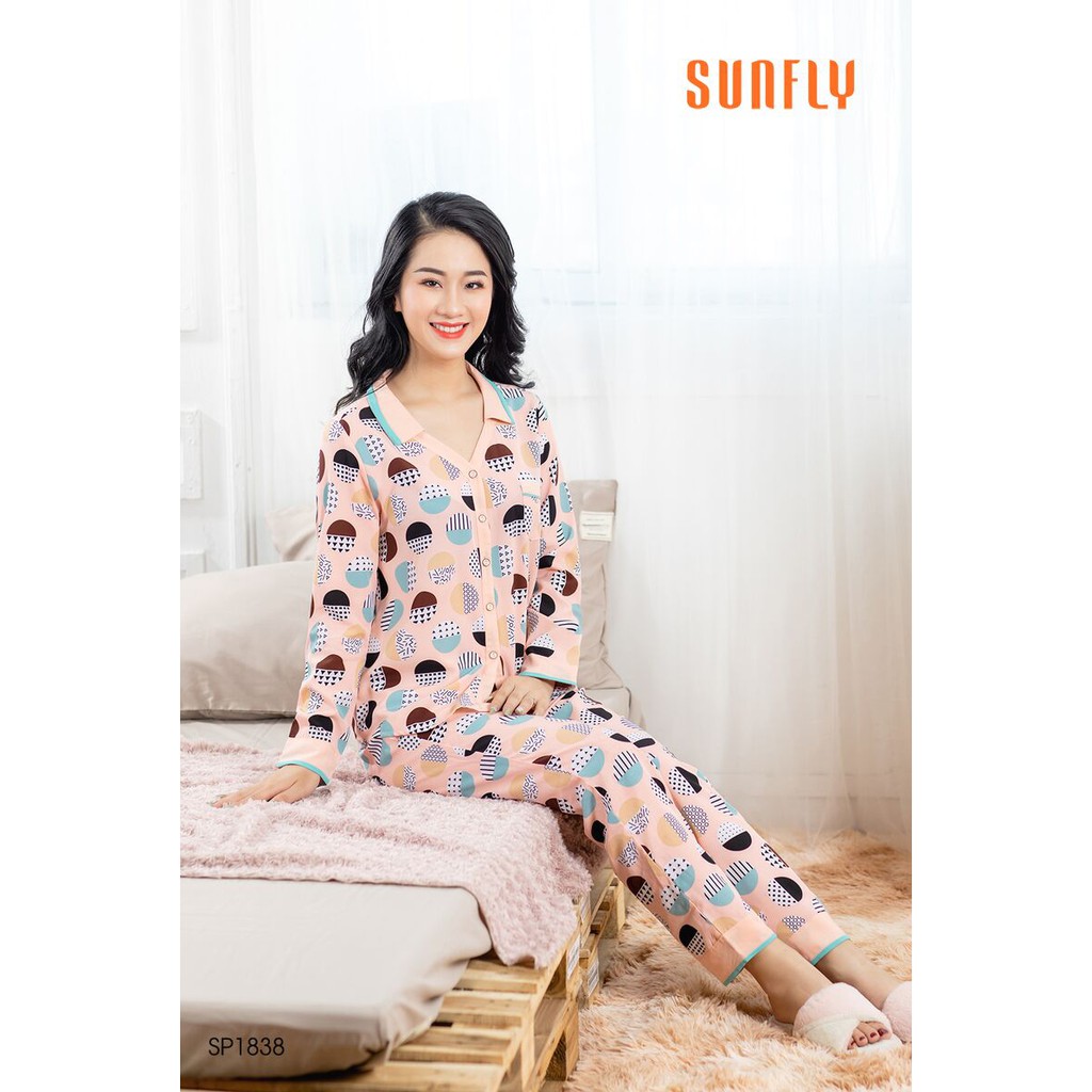 SP1838 bộ lụa dài tay, quần dài