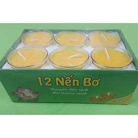 Nến tealight, nến bơ, nến bơ hoa sen không mùi, không khói, an toàn cho sức khỏe