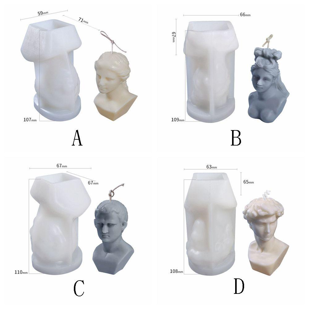 YIYU Khuôn Làm Nến Sáp Thơm DIY Hình Nữ Thần Sao David Sáng Tạo Trang Trí Nhà Ở