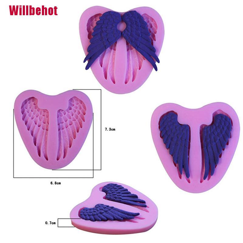 Khuôn Làm Bánh Chất Liệu Silicone Hình Đôi Cánh Thiên Thần