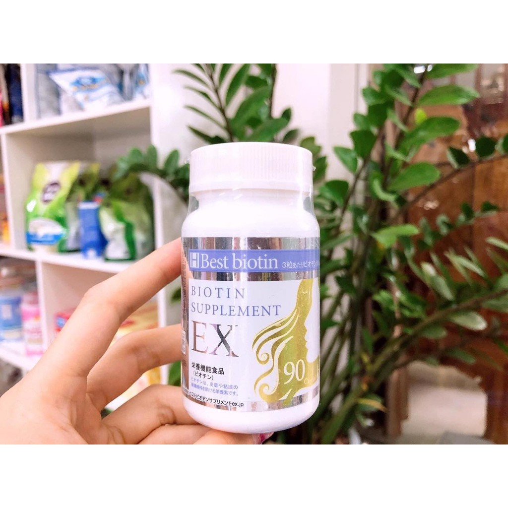 (DATE 2023) Viên mọc tóc BEST BIOTIN SUPPLEMENT EX 90v