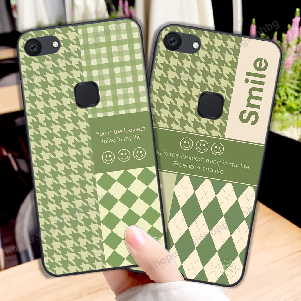 Ốp lưng Vivo V7 / V7 Plus / V7+ in mẫu gấu thể thao , smile mặt cười cực cute