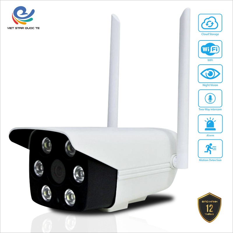 [CHỐNG NƯỚC XEM MÀU ĐÊM] Camera wifi Carecam DK200 2.0MPx  CARE CAM Full HD 1080p mới 2020 bảo hành 12 tháng – 23DK200