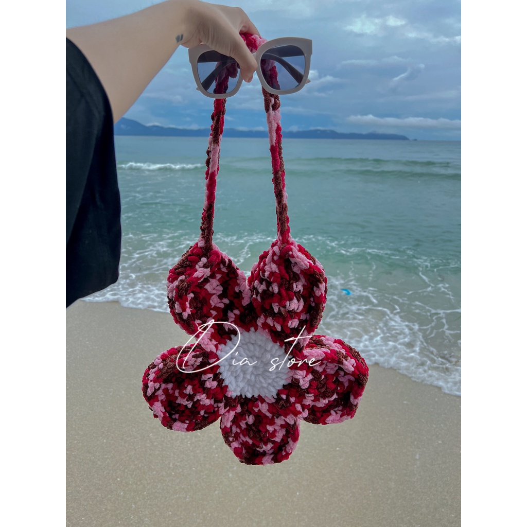 TÚI HOA HANDMADE - CROCHET FLOWER BAG NHIỀU MÀU