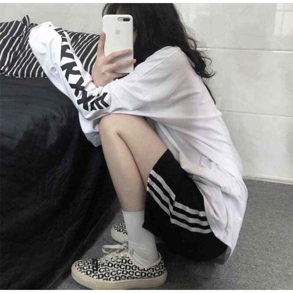 Quần đùi ống rộng/ quần đùi 3 sọc thể thao năng động nam nữ | BigBuy360 - bigbuy360.vn