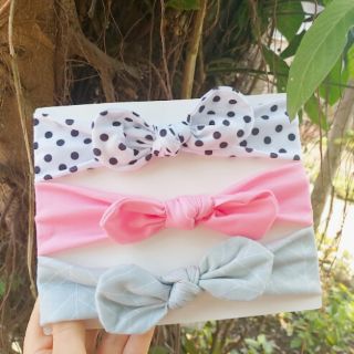 Set 3 turban cho bé gái