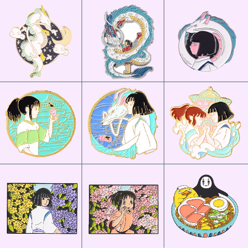 Ghim Cài Áo Kim Loại Hình Nhân Vật Vô Diện Phim Spirited Away