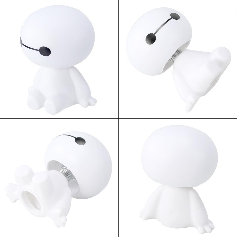Mô Hình Nhân Vật Baymax Lắc Đầu Bằng Nhựa Dễ Thương Trang Trí Nội Thất Xe Hơi