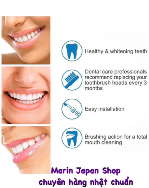 (Chuẩn hàng Nhật) Đầu thay thế bàn chải Oral-B nội địa Nhật Bản giá tốt