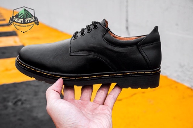 DR CLASSIC 1462 - Da bò thật - nguyên tấm - đế khâu