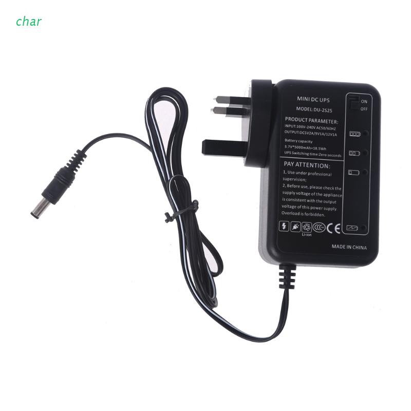 Cục Sạc Nguồn 5000mAh 5V 9V 12V 1A 5.5x2.1mm Cho Router WiFi