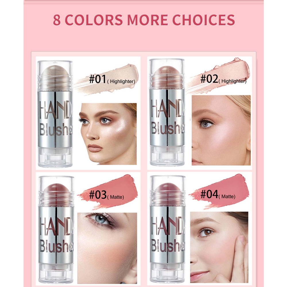 Kem Má Dạng Thỏi HANDAIYAN Pen Bush Strip Cream Blush Stick Rouge Dưỡng Ẩm Bền Màu Lâu Trôi C6