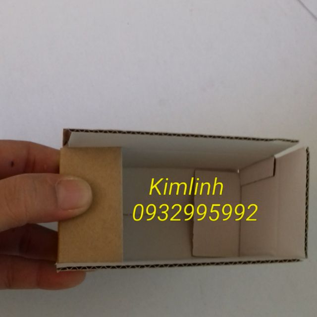 hộp carton 10x5x5 ( 100 hộp màu nâu )