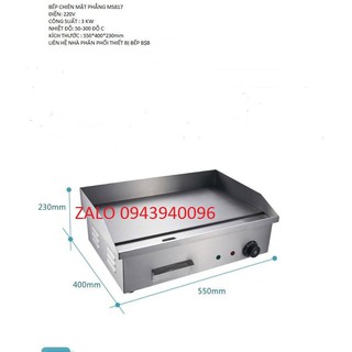 bếp chiên mặt phẳng dùng điện cao cấp