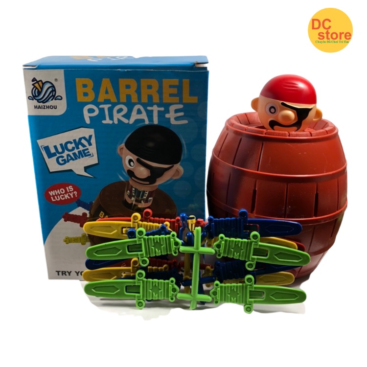 Đồ Chơi Mô Hình Hải Tặc Đâm Kiếm Vui Nhộn - Hồi Hộp- Đáng Yêu Dành Cho Bé Size 16 Kiếm, Cao 14cm