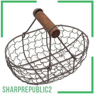 Metal Bread Storage Organizer Basket Fruit Vegetables Serving Basket Black