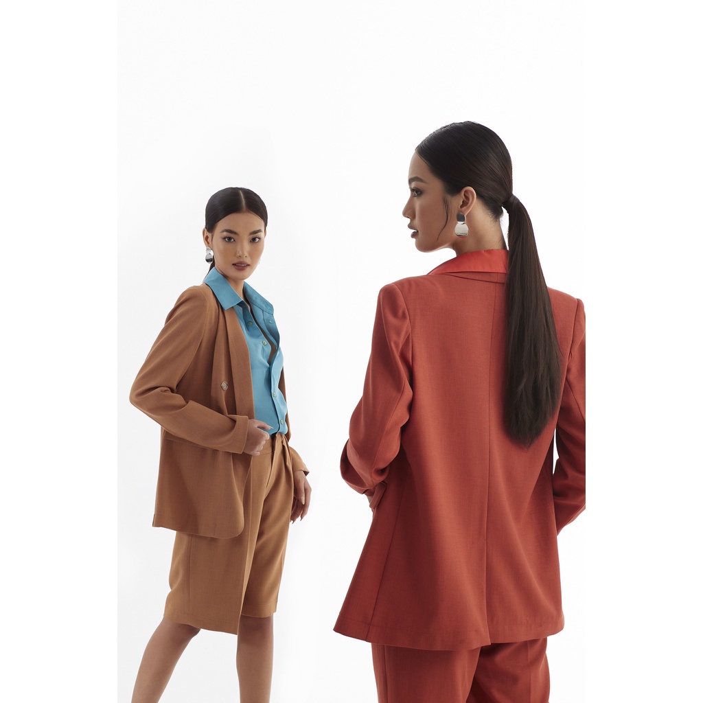 Set Áo Vest Blazer Và Quần Short Cam Gạch SUNNY180 | BigBuy360 - bigbuy360.vn