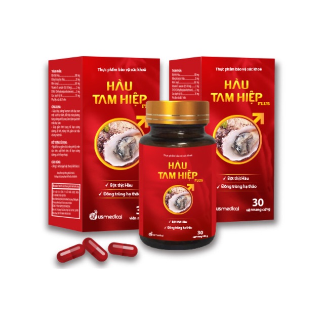 Hàu Tam Hiệp Plus - 30 viên - hỗ trợ tăng cường sinh lý nam