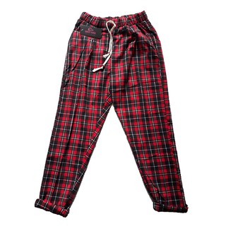 QUẦN BAGGY CARO LƯNG THUN