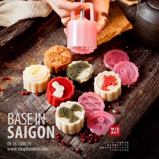 Khuôn trung thu lò xo 50/ 75gr hàng chính hãng