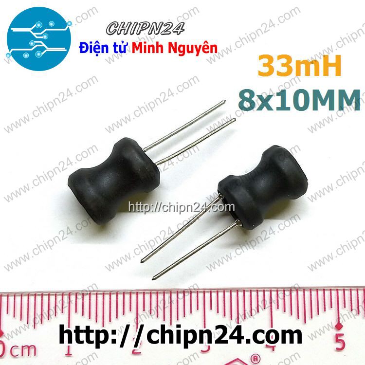 [4 CÁI] (KG2) Cuộn cảm 33mH 8x10mm 0810 P=5MM