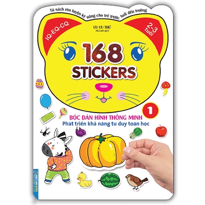 [Mã LIFEMALL995 giảm 10% đơn 99K] Sách.__.168 Stickers Bóc Dán Hình Thông Minh Phát Triển Khả Năng Tư Duy Toán Học 1