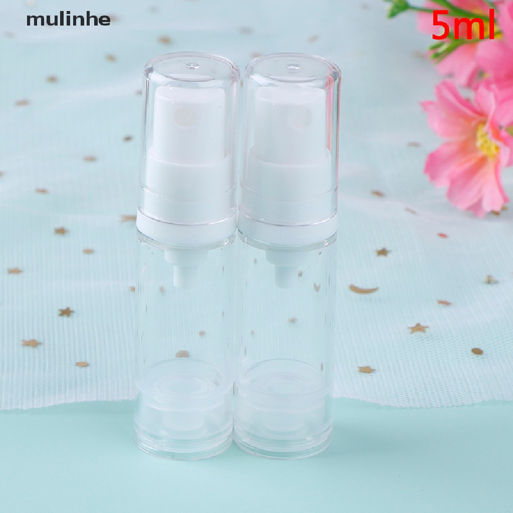 Set 2 Chai Nhựa Rỗng 5 / 10 / 15ml Dạng Bơm Đựng Mỹ Phẩm Tiện Dụng Khi Đi Du Lịch
