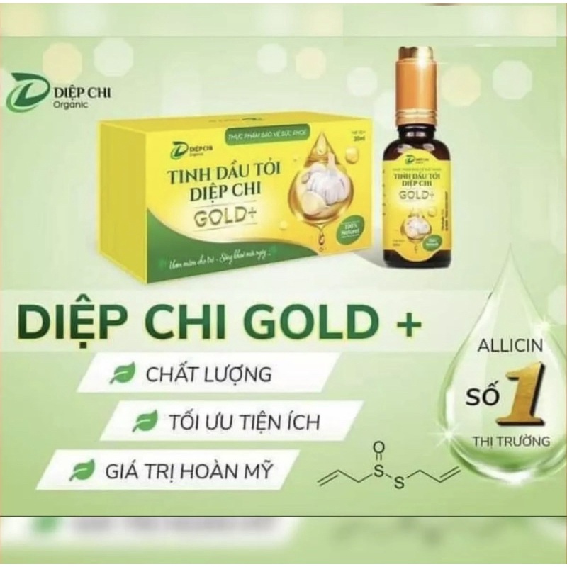 Tinh Dầu Tỏi Diệp Chi Gold Hàng Chính Hãng