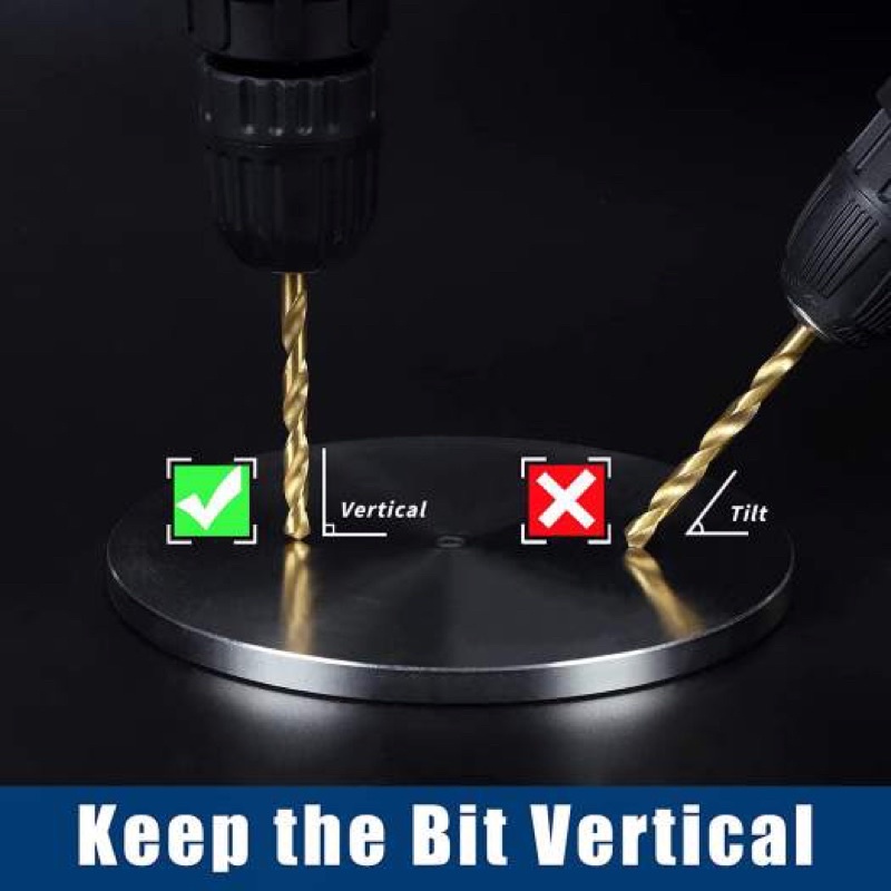 3.0 - 10.0mm Mũi khoan sắt phủ titan đuôi lục giác 1/4" TOLSEN | Mũi khoan sắt đuôi lục giác cao cấp 75180 75183 75187