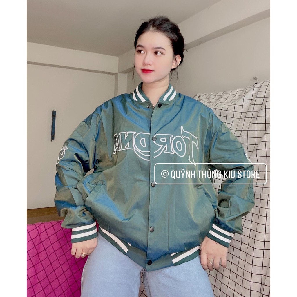 Áo khoác gió bomber 💖FREESHIP💖 Áo bomber nữ màu xanh siêu lạ AD46 | BigBuy360 - bigbuy360.vn
